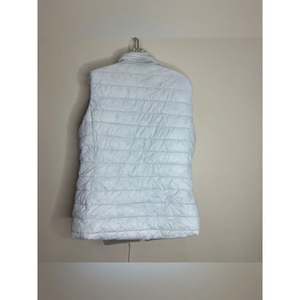Old Navy white zip up Quilted Puffer Vest size XL Casual outdoor winter